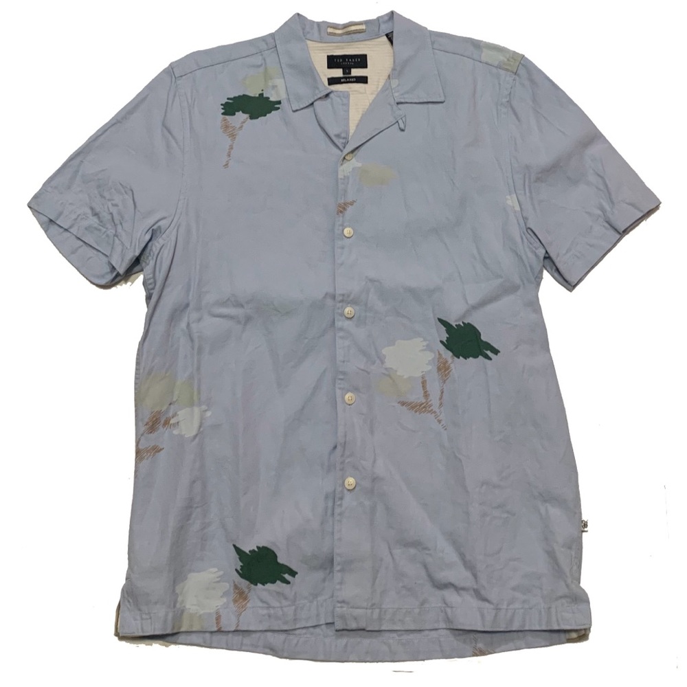 Men's Ted Baker London Casual Button-Up Shirt - Size 1 or XS - 100% Cotton